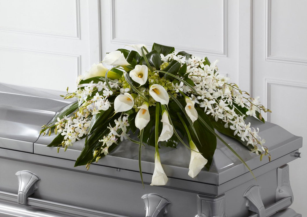 Angel Wings Casket Spray