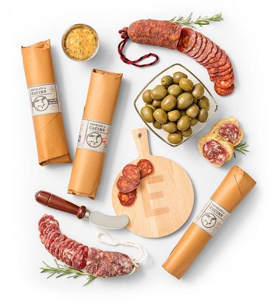 Bulgarian Salami Country Sausage Tasting Board Gift