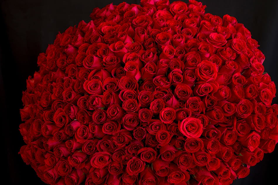 300 Red Roses Hand Crafted Bouquet