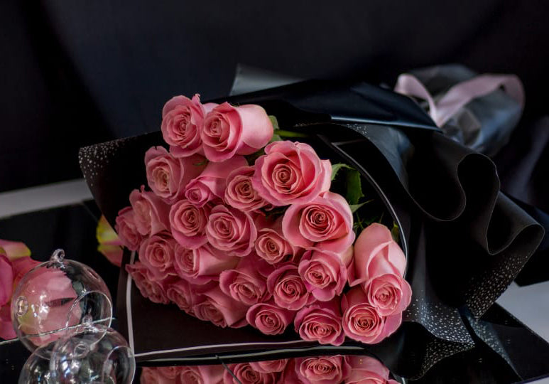 2 Dozen Blush Pink Roses Bouquet